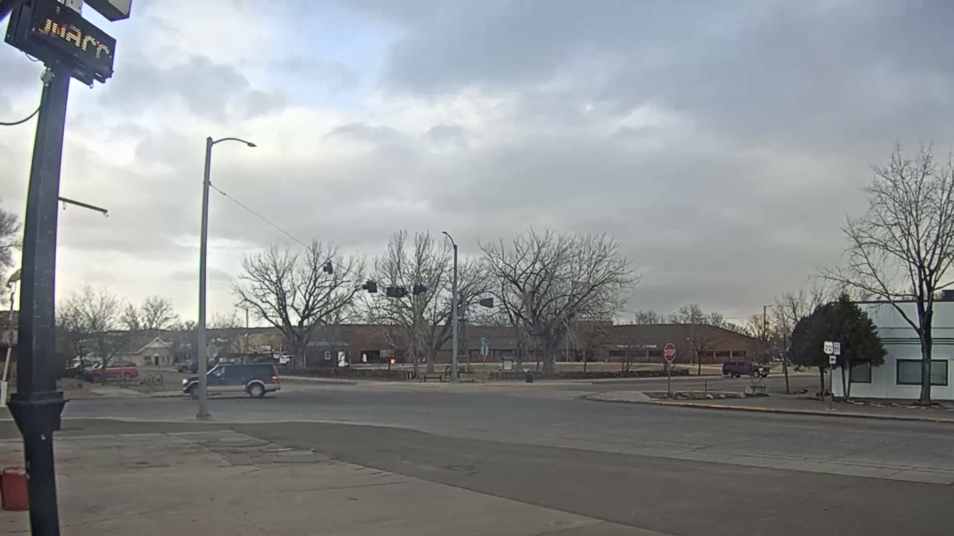 Broadus Village,  U.S Highway 212 Live Cam - Broadus, Powder River, Montana, USA