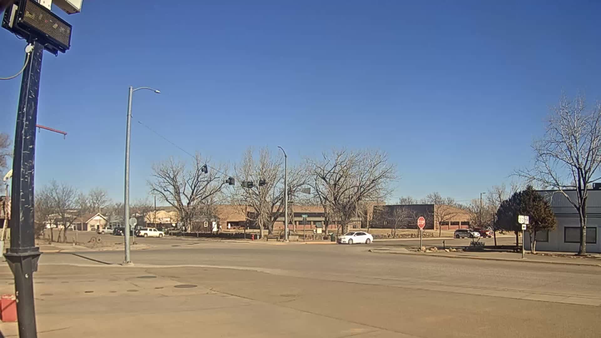 Broadus Village,  U.S Highway 212 Live Cam - Broadus, Powder River, Montana, USA