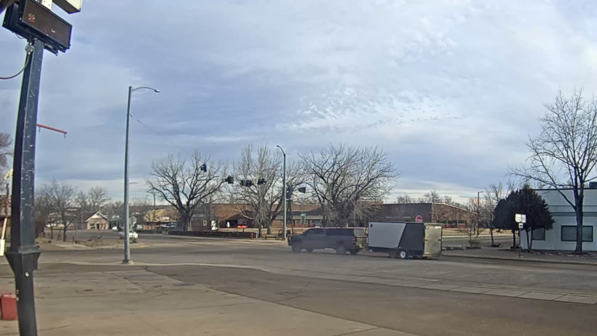 Broadus Village,  U.S Highway 212 Live Cam - Broadus, Powder River, Montana, USA