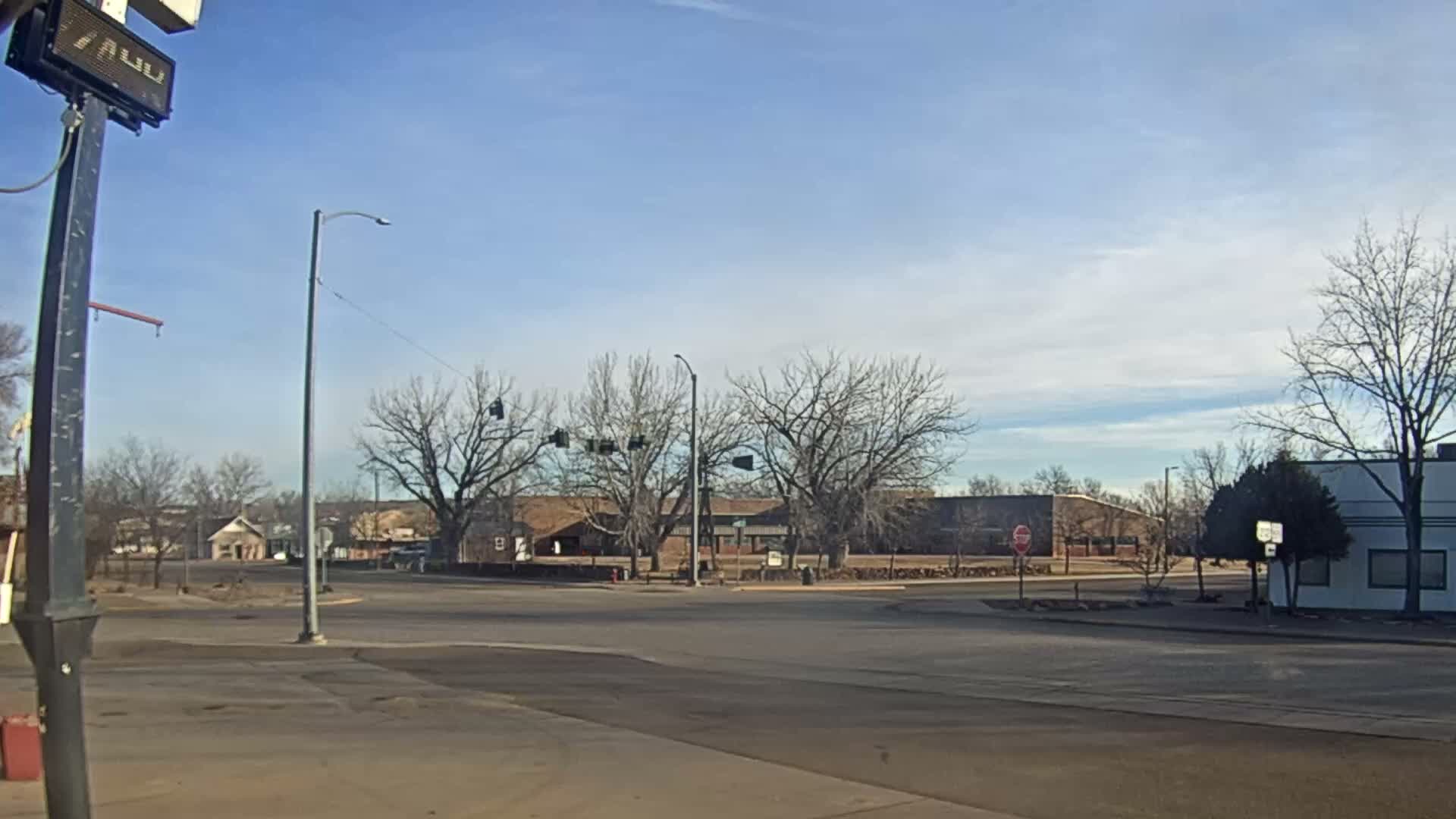 Broadus Village,  U.S Highway 212 Live Cam - Broadus, Powder River, Montana, USA