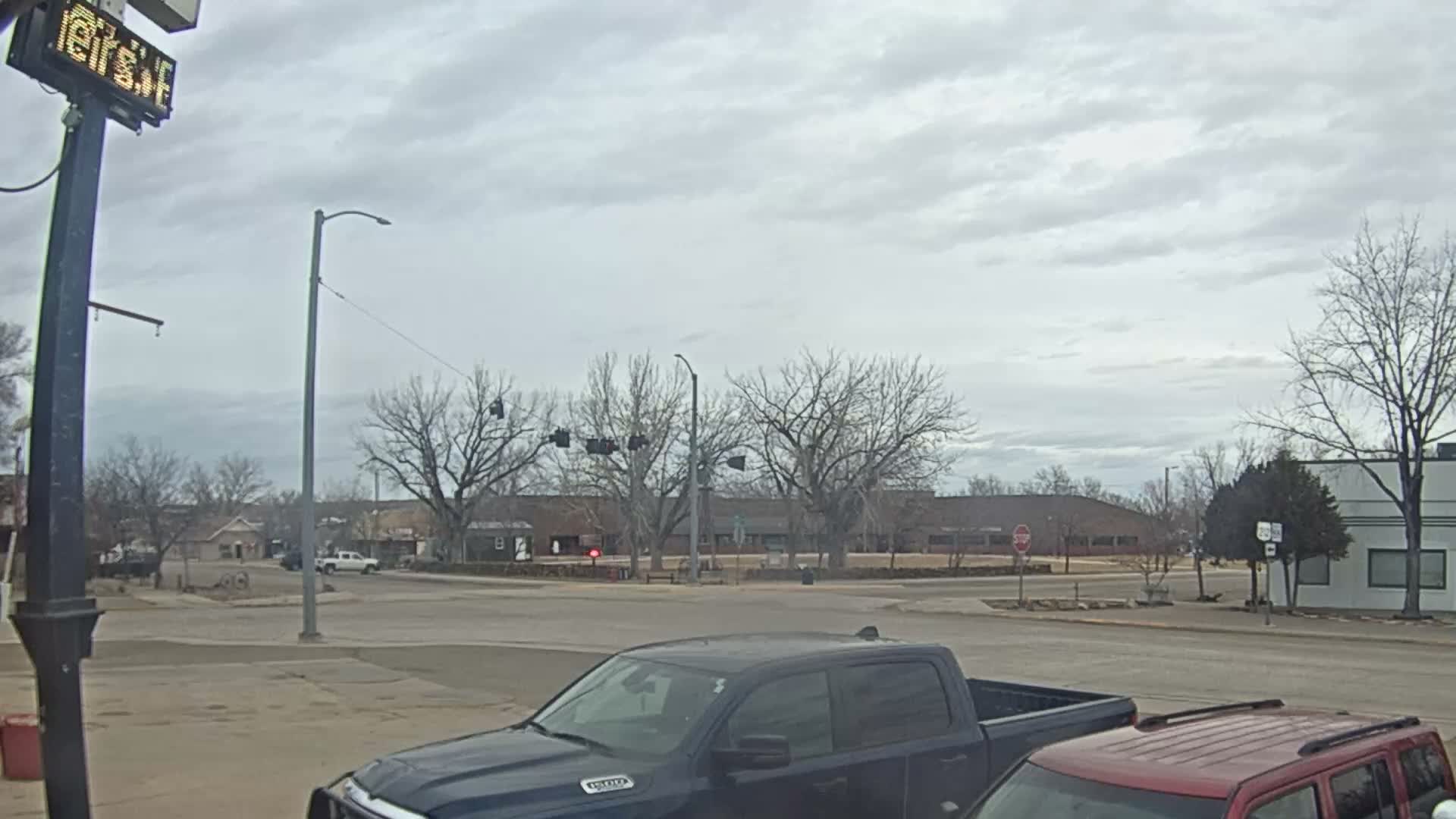Broadus Village,  U.S Highway 212 Live Cam - Broadus, Powder River, Montana, USA