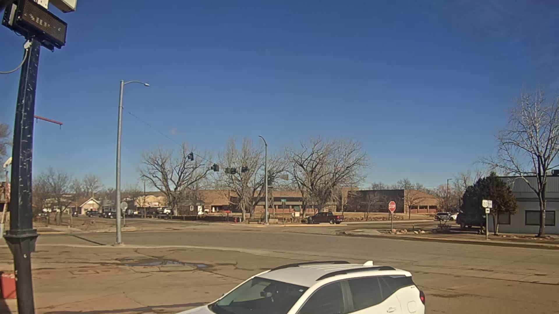 Broadus Village,  U.S Highway 212 Live Cam - Broadus, Powder River, Montana, USA