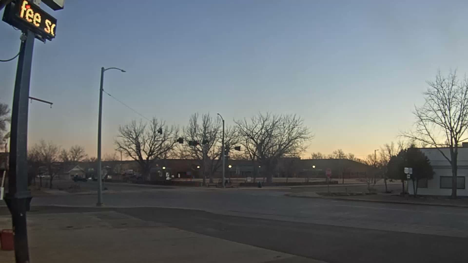 Broadus Village,  U.S Highway 212 Live Cam - Broadus, Powder River, Montana, USA