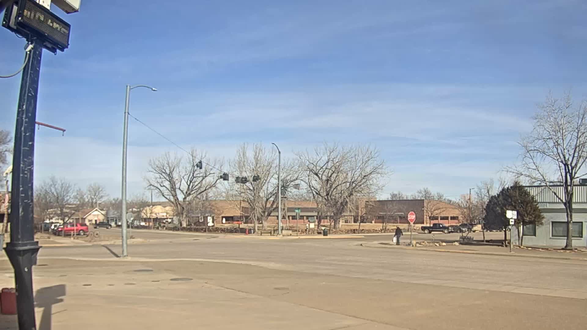 Broadus Village,  U.S Highway 212 Live Cam - Broadus, Powder River, Montana, USA