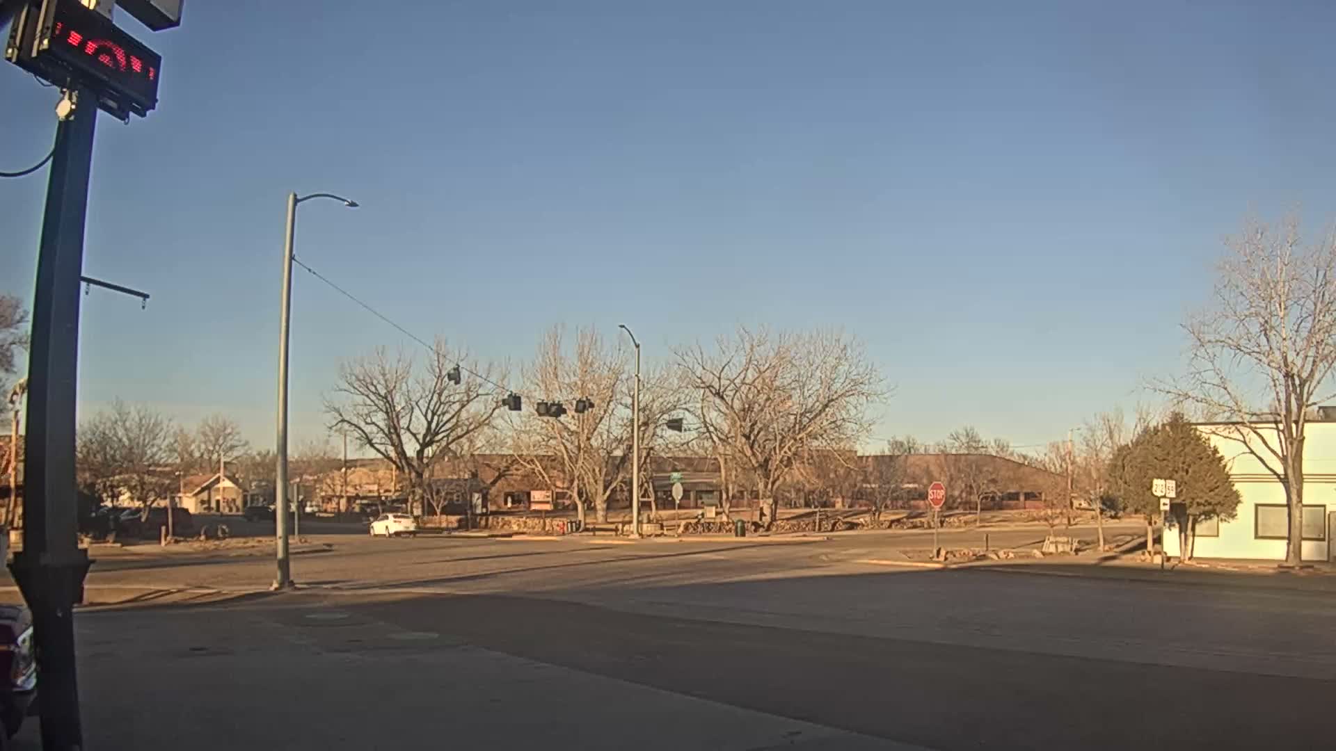 Broadus Village,  U.S Highway 212 Live Cam - Broadus, Powder River, Montana, USA