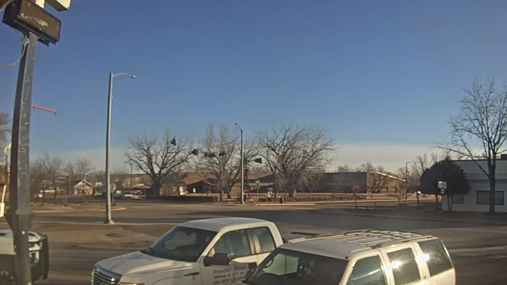 Broadus Village,  U.S Highway 212 Live Cam - Broadus, Powder River, Montana, USA
