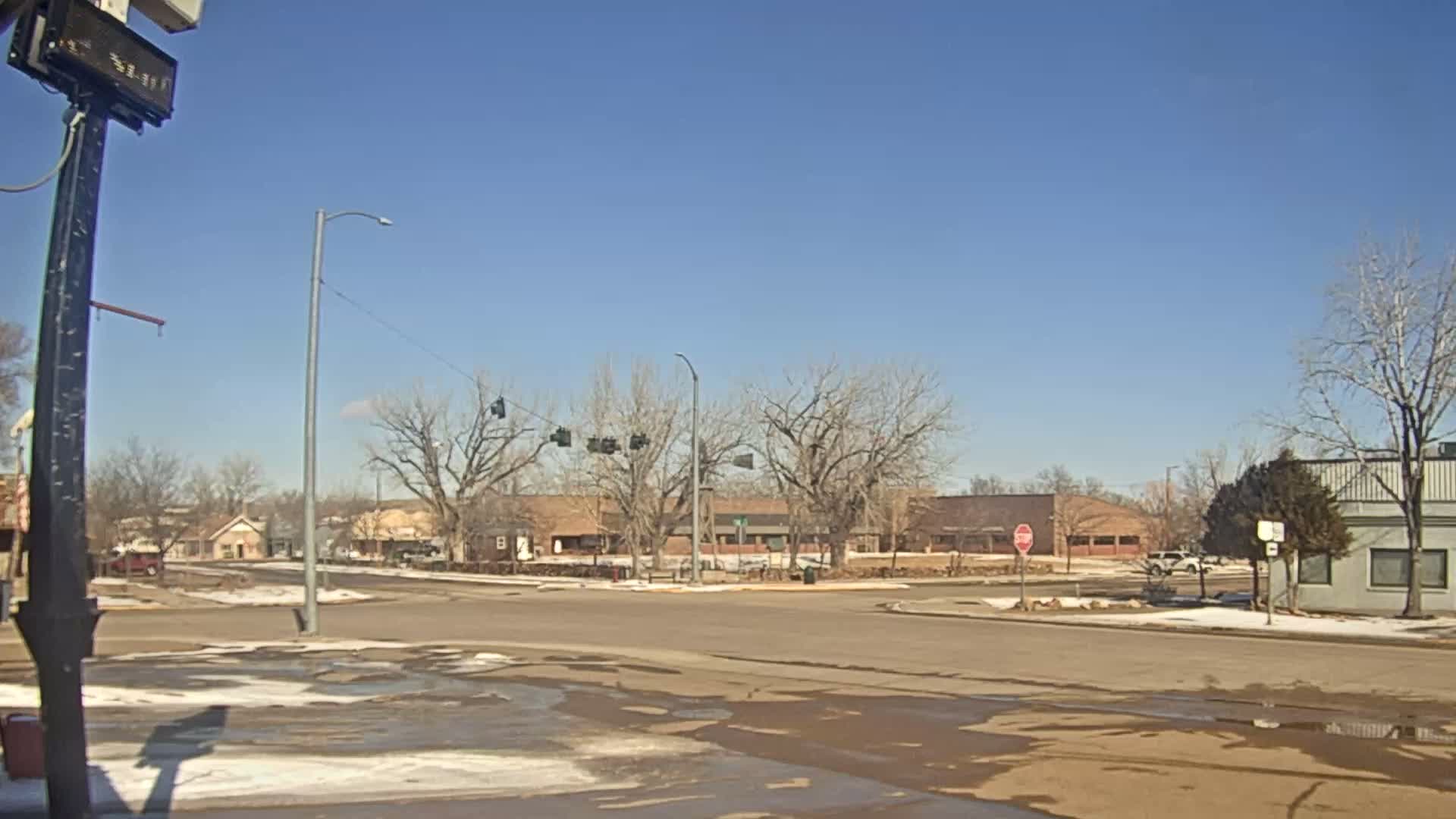 Broadus Village,  U.S Highway 212 Live Cam - Broadus, Powder River, Montana, USA
