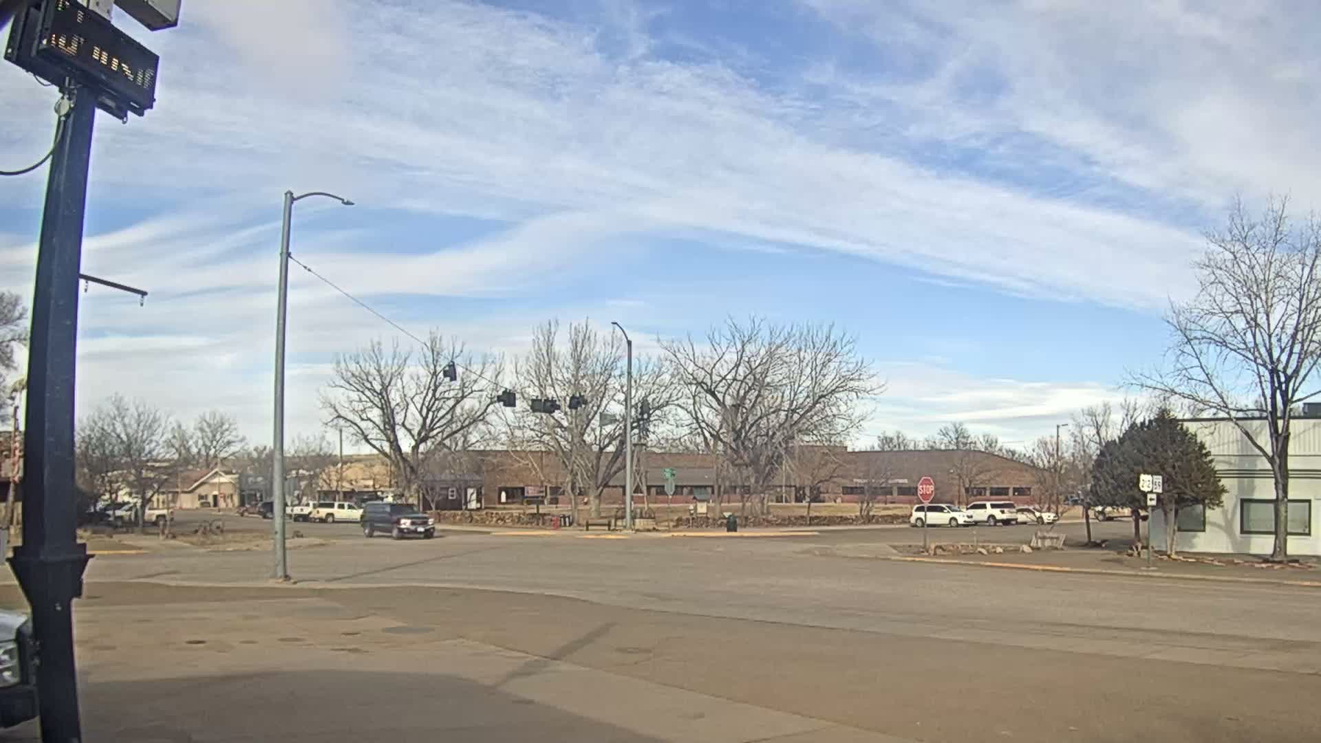 Broadus Village,  U.S Highway 212 Live Cam - Broadus, Powder River, Montana, USA
