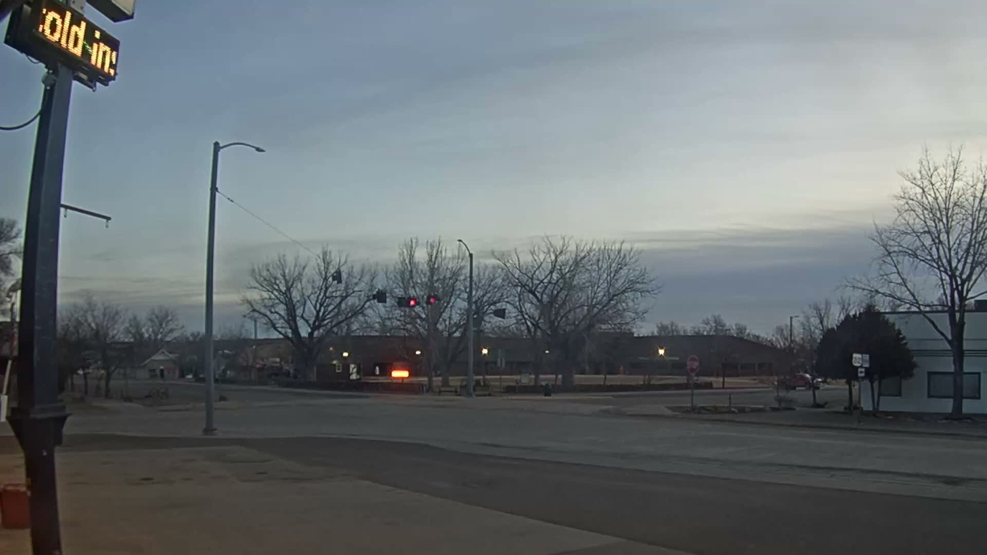 Broadus Village,  U.S Highway 212 Live Cam - Broadus, Powder River, Montana, USA