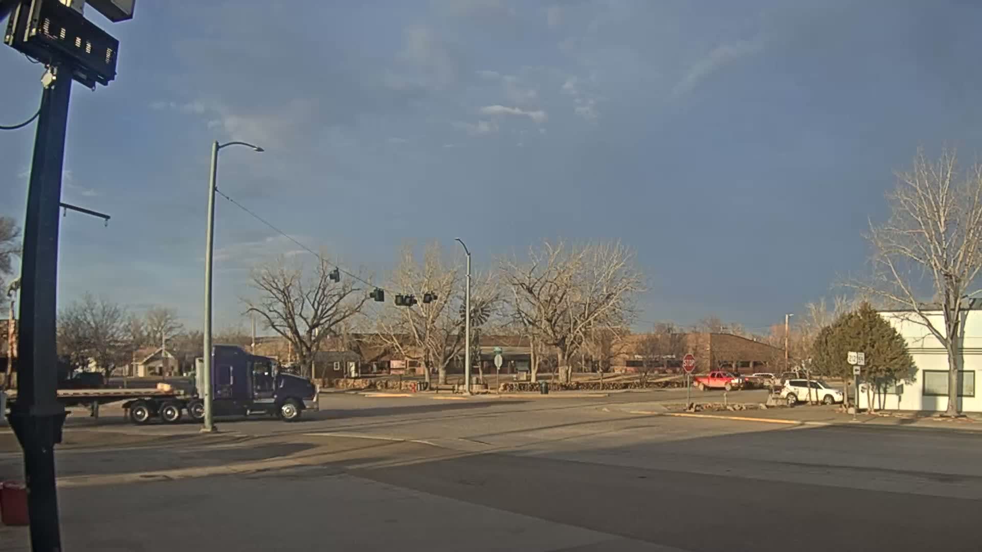 Broadus Village,  U.S Highway 212 Live Cam - Broadus, Powder River, Montana, USA