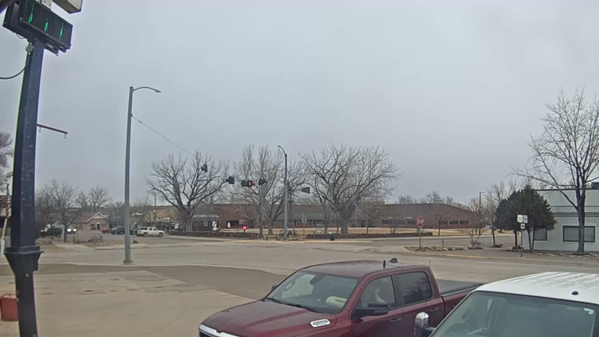 Broadus Village,  U.S Highway 212 Live Cam - Broadus, Powder River, Montana, USA