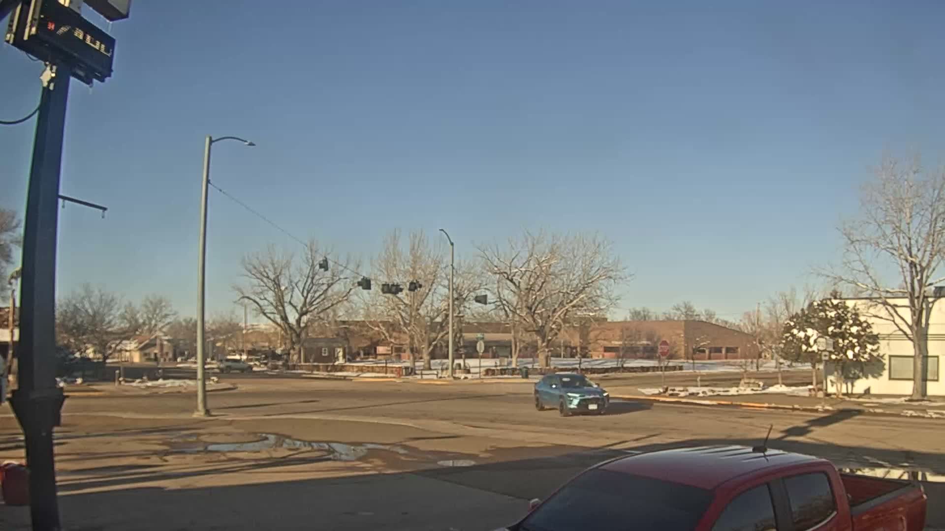 Broadus Village,  U.S Highway 212 Live Cam - Broadus, Powder River, Montana, USA
