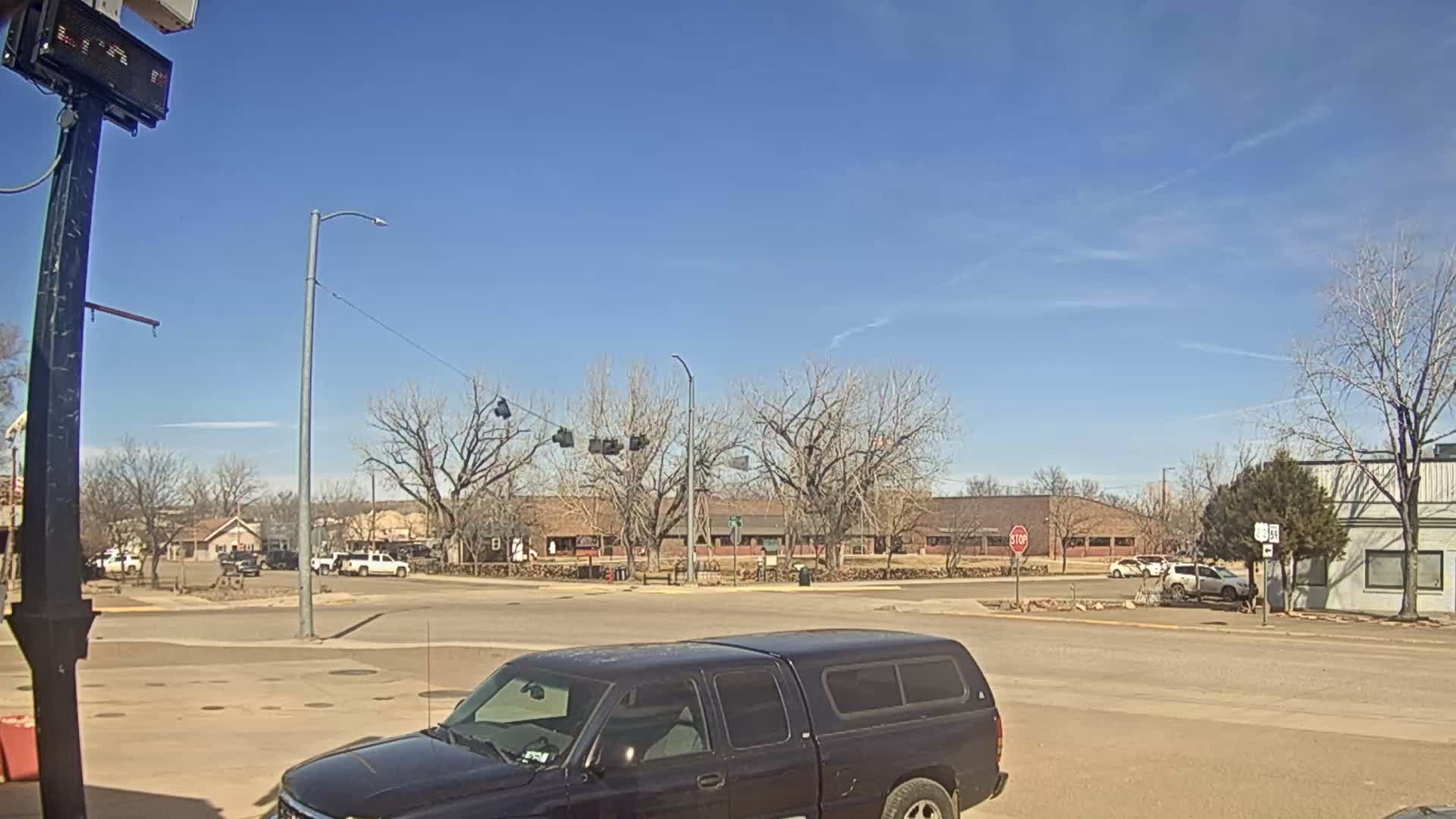 Broadus Village,  U.S Highway 212 Live Cam - Broadus, Powder River, Montana, USA