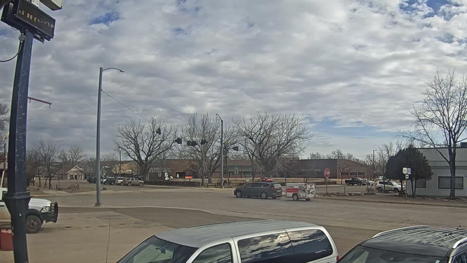 Broadus Village,  U.S Highway 212 Live Cam - Broadus, Powder River, Montana, USA