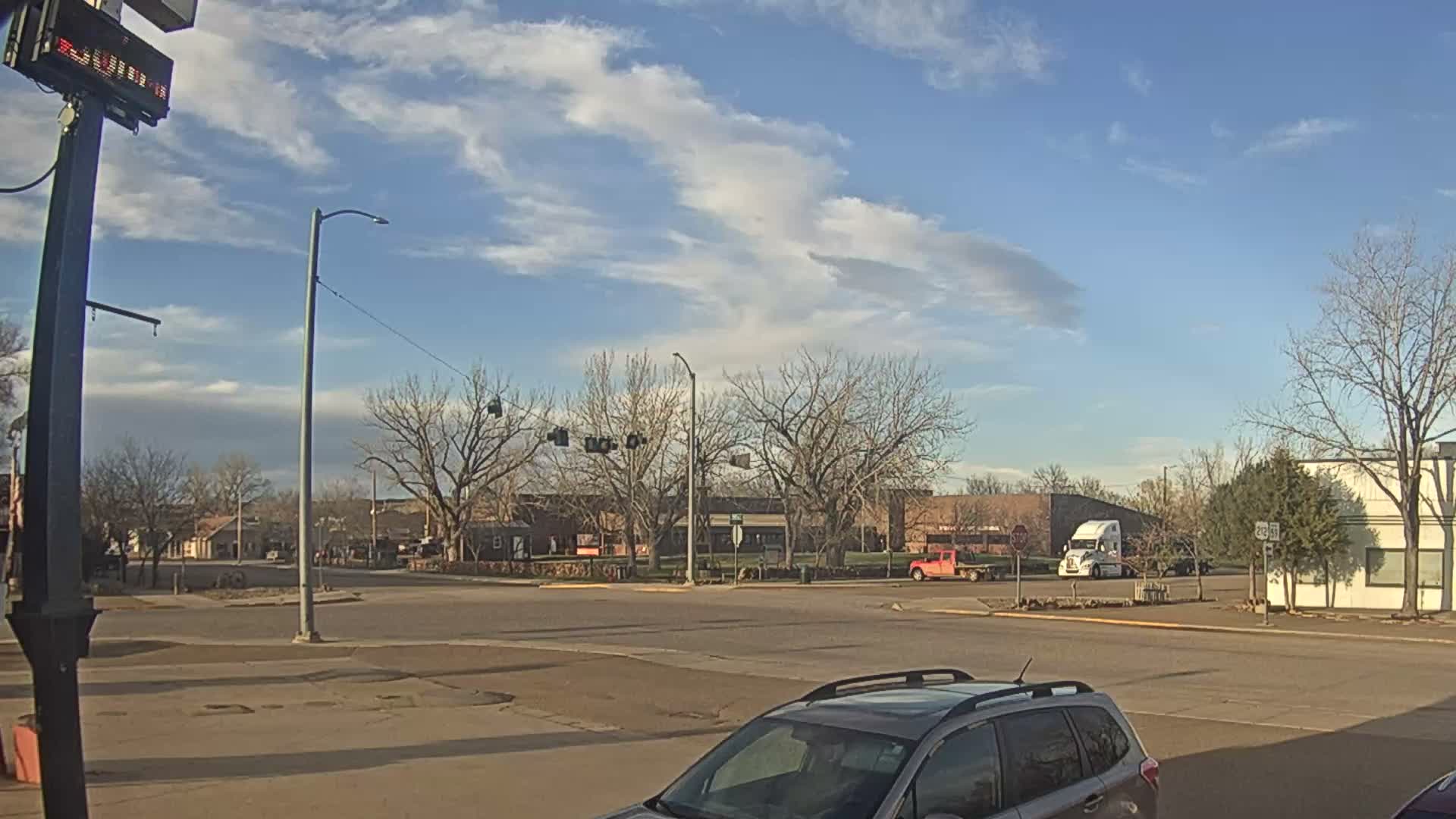 Broadus Village,  U.S Highway 212 Live Cam - Broadus, Powder River, Montana, USA