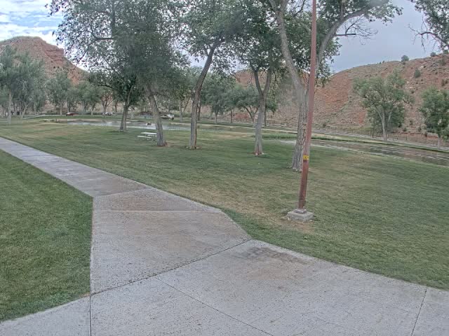Thermopolis, Hot Springs State Park Koi Fish Ponds & Monument Hill Live Cam - Thermopolis, 	Hot Springs, Wyoming, USA