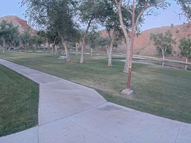 Thermopolis, Hot Springs State Park Koi Fish Ponds & Monument Hill Live Cam - Thermopolis, 	Hot Springs, Wyoming, USA