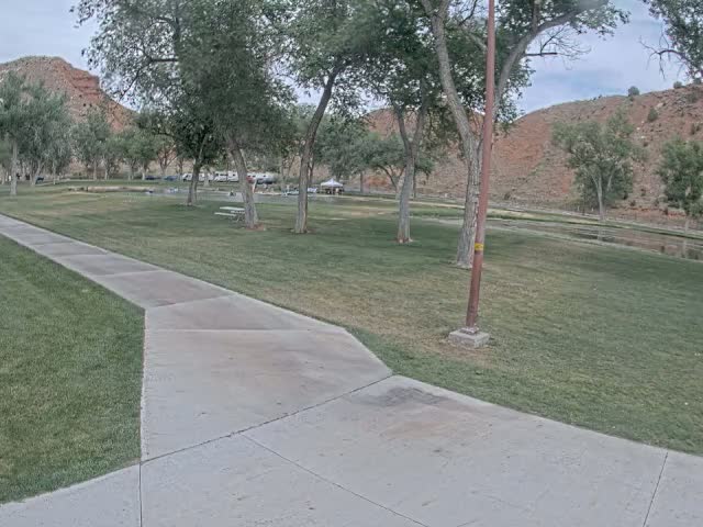 Thermopolis, Hot Springs State Park Koi Fish Ponds & Monument Hill Live Cam - Thermopolis, 	Hot Springs, Wyoming, USA
