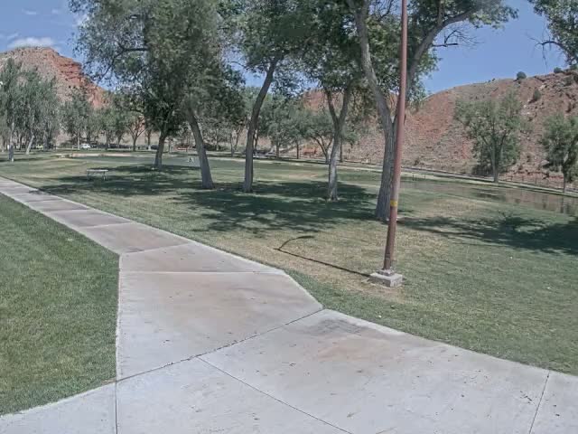 Thermopolis, Hot Springs State Park Koi Fish Ponds & Monument Hill Live Cam - Thermopolis, 	Hot Springs, Wyoming, USA