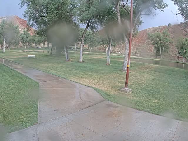 Thermopolis, Hot Springs State Park Koi Fish Ponds & Monument Hill Live Cam - Thermopolis, 	Hot Springs, Wyoming, USA