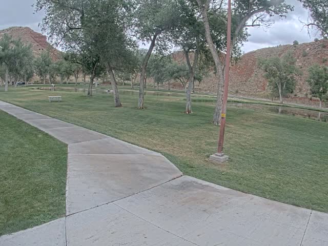 Thermopolis, Hot Springs State Park Koi Fish Ponds & Monument Hill Live Cam - Thermopolis, 	Hot Springs, Wyoming, USA