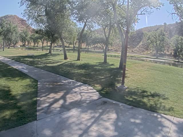 Thermopolis, Hot Springs State Park Koi Fish Ponds & Monument Hill Live Cam - Thermopolis, 	Hot Springs, Wyoming, USA