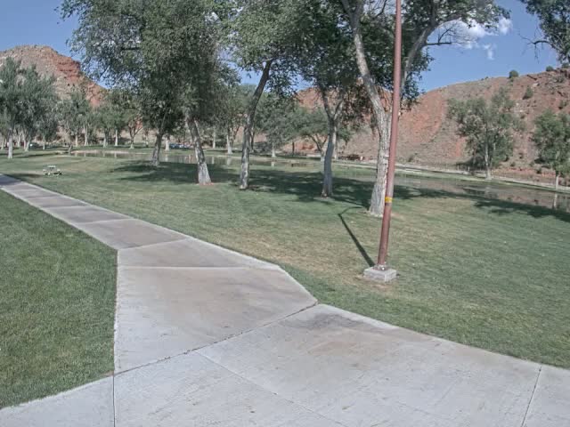 Thermopolis, Hot Springs State Park Koi Fish Ponds & Monument Hill Live Cam - Thermopolis, 	Hot Springs, Wyoming, USA