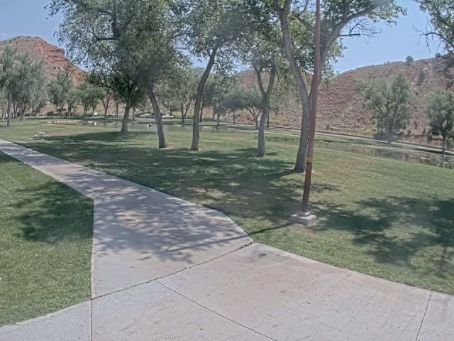 Thermopolis, Hot Springs State Park Koi Fish Ponds & Monument Hill Live Cam - Thermopolis, 	Hot Springs, Wyoming, USA