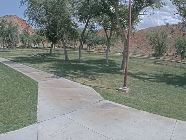 Thermopolis, Hot Springs State Park Koi Fish Ponds & Monument Hill Live Cam - Thermopolis, 	Hot Springs, Wyoming, USA