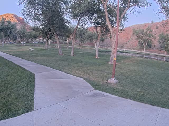 Thermopolis, Hot Springs State Park Koi Fish Ponds & Monument Hill Live Cam - Thermopolis, 	Hot Springs, Wyoming, USA