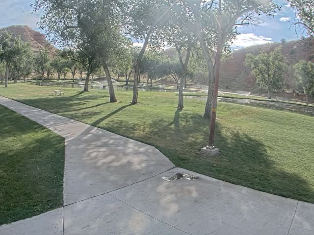 Thermopolis, Hot Springs State Park Koi Fish Ponds & Monument Hill Live Cam - Thermopolis, 	Hot Springs, Wyoming, USA