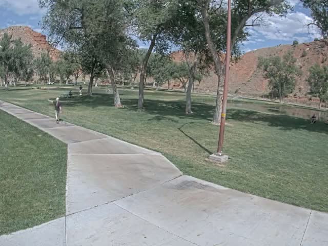 Thermopolis, Hot Springs State Park Koi Fish Ponds & Monument Hill Live Cam - Thermopolis, 	Hot Springs, Wyoming, USA