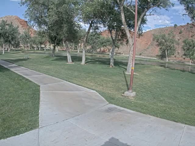 Thermopolis, Hot Springs State Park Koi Fish Ponds & Monument Hill Live Cam - Thermopolis, 	Hot Springs, Wyoming, USA