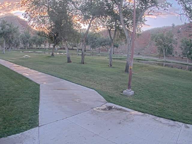 Thermopolis, Hot Springs State Park Koi Fish Ponds & Monument Hill Live Cam - Thermopolis, 	Hot Springs, Wyoming, USA