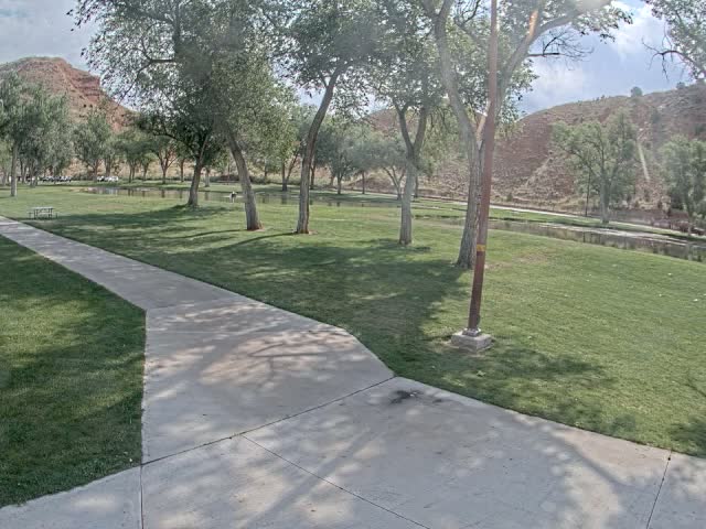 Thermopolis, Hot Springs State Park Koi Fish Ponds & Monument Hill Live Cam - Thermopolis, 	Hot Springs, Wyoming, USA