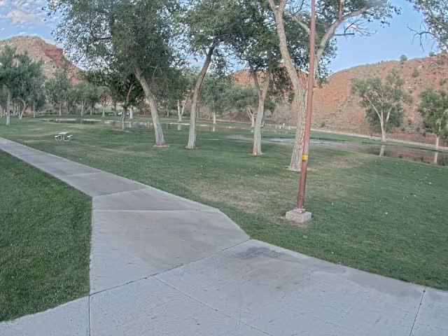 Thermopolis, Hot Springs State Park Koi Fish Ponds & Monument Hill Live Cam - Thermopolis, 	Hot Springs, Wyoming, USA