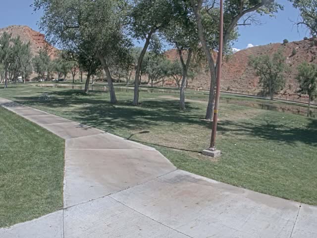 Thermopolis, Hot Springs State Park Koi Fish Ponds & Monument Hill Live Cam - Thermopolis, 	Hot Springs, Wyoming, USA