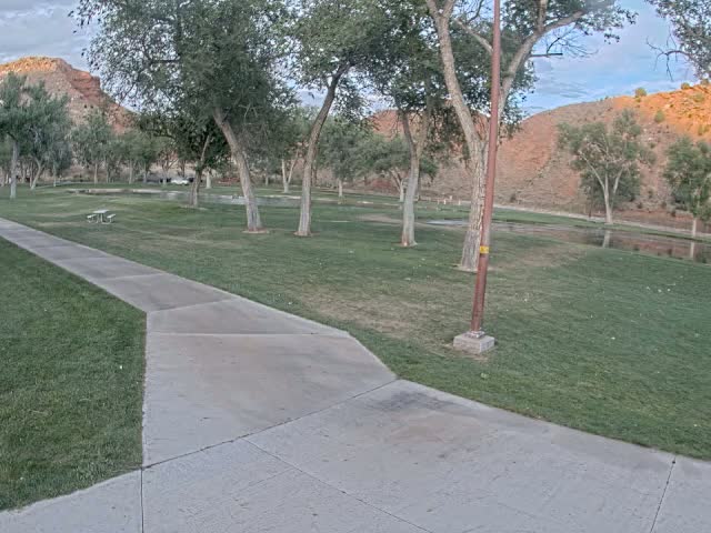 Thermopolis, Hot Springs State Park Koi Fish Ponds & Monument Hill Live Cam - Thermopolis, 	Hot Springs, Wyoming, USA