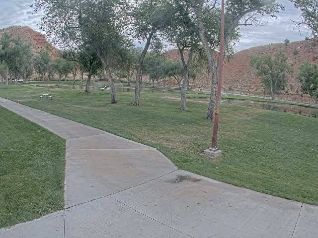 Thermopolis, Hot Springs State Park Koi Fish Ponds & Monument Hill Live Cam - Thermopolis, 	Hot Springs, Wyoming, USA