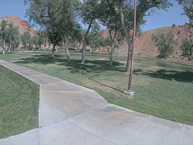 Thermopolis, Hot Springs State Park Koi Fish Ponds & Monument Hill Live Cam - Thermopolis, 	Hot Springs, Wyoming, USA