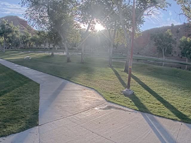 Thermopolis, Hot Springs State Park Koi Fish Ponds & Monument Hill Live Cam - Thermopolis, 	Hot Springs, Wyoming, USA