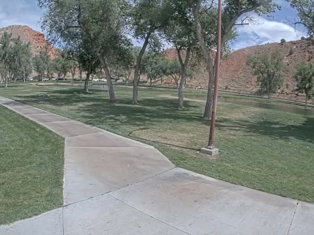 Thermopolis, Hot Springs State Park Koi Fish Ponds & Monument Hill Live Cam - Thermopolis, 	Hot Springs, Wyoming, USA