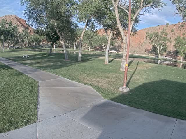 Thermopolis, Hot Springs State Park Koi Fish Ponds & Monument Hill Live Cam - Thermopolis, 	Hot Springs, Wyoming, USA