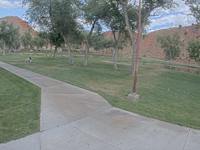 Thermopolis, Hot Springs State Park Koi Fish Ponds & Monument Hill Live Cam - Thermopolis, 	Hot Springs, Wyoming, USA