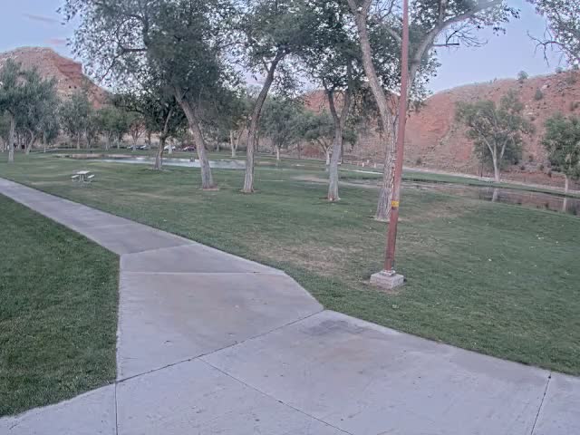 Thermopolis, Hot Springs State Park Koi Fish Ponds & Monument Hill Live Cam - Thermopolis, 	Hot Springs, Wyoming, USA