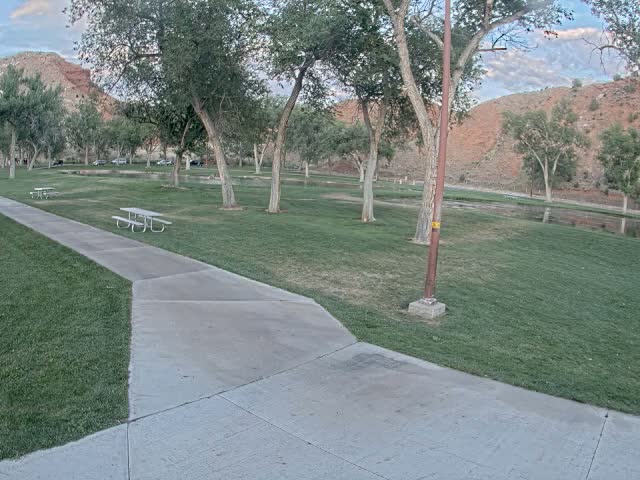 Thermopolis, Hot Springs State Park Koi Fish Ponds & Monument Hill Live Cam - Thermopolis, 	Hot Springs, Wyoming, USA