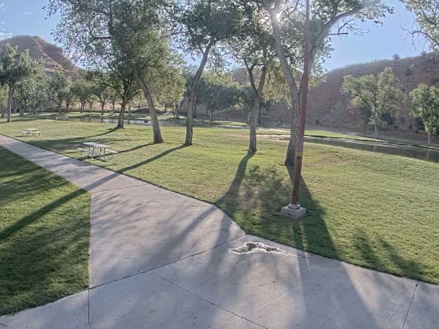 Thermopolis, Hot Springs State Park Koi Fish Ponds & Monument Hill Live Cam - Thermopolis, 	Hot Springs, Wyoming, USA