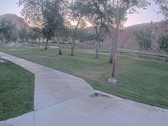 Thermopolis, Hot Springs State Park Koi Fish Ponds & Monument Hill Live Cam - Thermopolis, 	Hot Springs, Wyoming, USA