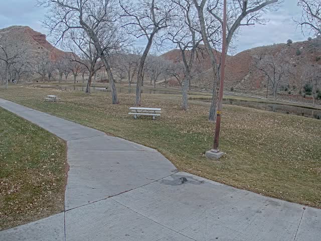 Thermopolis, Hot Springs State Park Koi Fish Ponds & Monument Hill Live Cam - Thermopolis, 	Hot Springs, Wyoming, USA