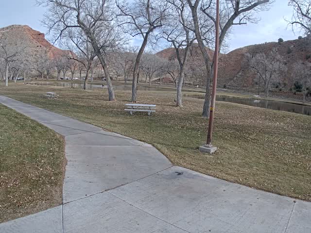 Thermopolis, Hot Springs State Park Koi Fish Ponds & Monument Hill Live Cam - Thermopolis, 	Hot Springs, Wyoming, USA